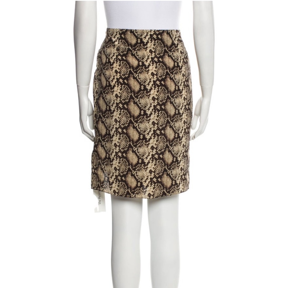 New Nili Lotan - 100% Silk - “Hazel” Snake Print Skirt - S - Picture 7 of 9